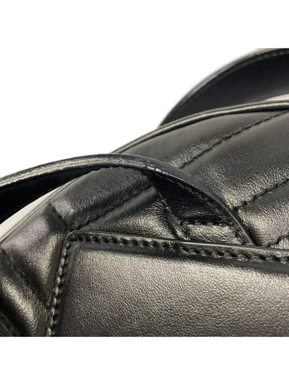 Gucci Backpack GG Marmont Quilted Leather Black Animal Butterfly